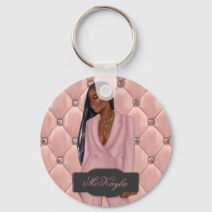 Afrikaanse CEO Boss Woman Sleutelhanger