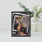 Afrikaanse ceremonie briefkaart (Staand voorkant)