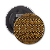 Afrikaanse cheetah huidpatroon 2 button flesopener (Voorkant)