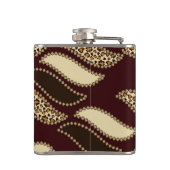 Afrikaanse cheetah huidpatroon 2 heupfles (Achterkant)