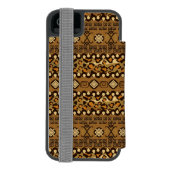Afrikaanse cheetah-huidpatroon incipio iPhone portemonnee hoesje (Agenda Achterkant)
