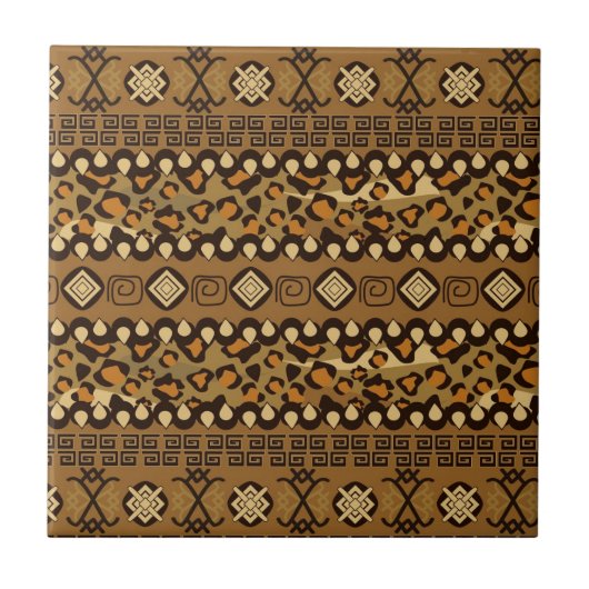 Afrikaanse cheetah-huidpatroon tegeltje (Voorkant)