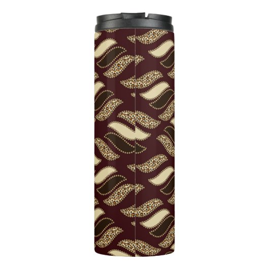 Afrikaanse cheetah-huidpatroon thermosbeker (Achterkant)