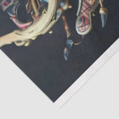 Afrikaanse Chief Robotic decoupage Tissuepapier (Detail)