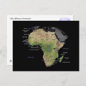 Afrikaanse continentale kaart (Voorkant / Achterkant)