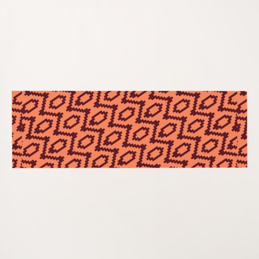 Afrikaanse Cream Chocolade Minimal Patroon Yogamat (Achterkant (horizontaal))