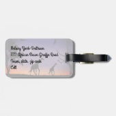 Afrikaanse dagvaardingen - bagagelabel (Achterkant horizontaal)