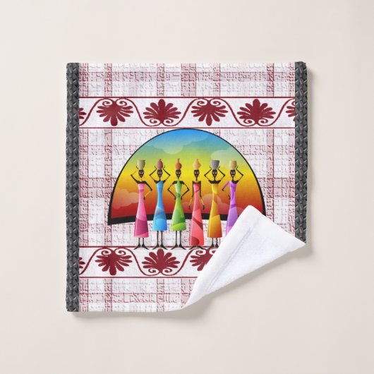 Afrikaanse dames zwarte handdoekjes bad handdoek (Wasdoekje)