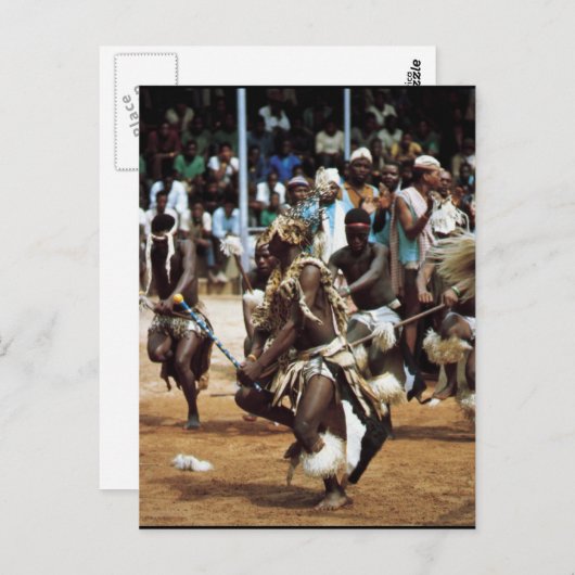 Afrikaanse dans Zuid-Afrikanen Briefkaart (Voorkant / Achterkant)