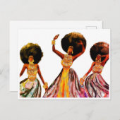 AFRIKAANSE DANSERS BRIEFKAART (Voorkant / Achterkant)