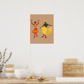 Afrikaanse dansers poster (Keuken)