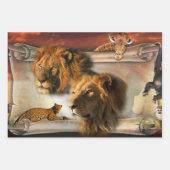 Afrikaanse designraster inpakpapier vel (Voorkant 3)