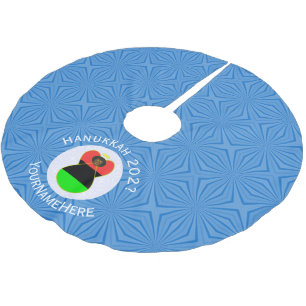 Afrikaanse Diaspora Angel Chanoeka Vlag gepersonal Kerstboom Rok