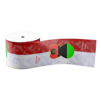 Afrikaanse Diaspora Engel Vlag Rood Wit Persoonlij Grosgrain Lint