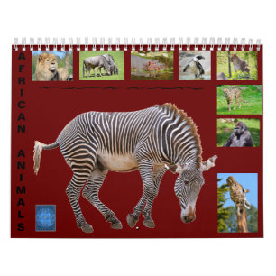 Afrikaanse dieren 12-maandenkalender kalender