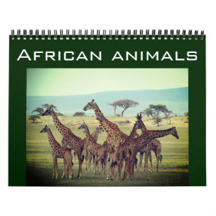 Afrikaanse dieren 2025 kalender