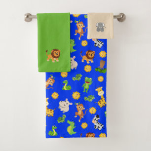 Afrikaanse dieren bad handdoek