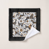Afrikaanse dieren Tribal Tribe Pattern Bad Handdoek (Wasdoekje)
