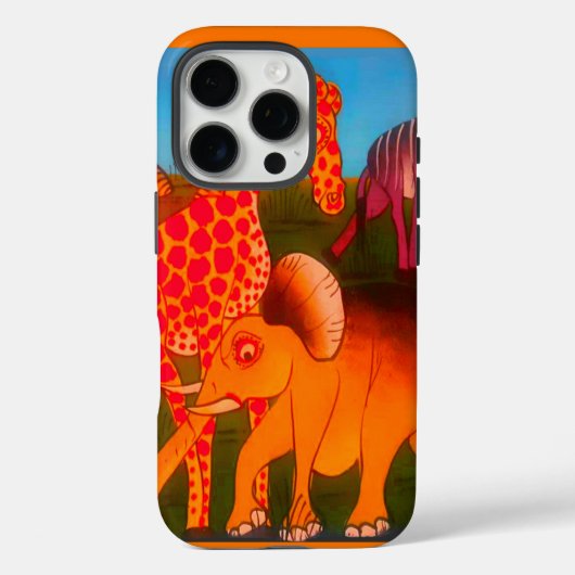 Afrikaanse dierenkunstprint Case-Mate iPhone case (Achterkant)