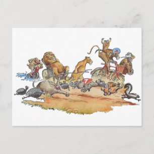 Afrikaanse dierenras briefkaart