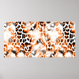 Afrikaanse dierlijke afdrukken. natuurlijk patroo poster