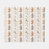 Afrikaanse dierpatronen 1 fleece deken (Voorkant (Horizontaal))