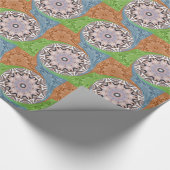 Afrikaanse draaikolk kunst print cadeaupapier (Hoek)