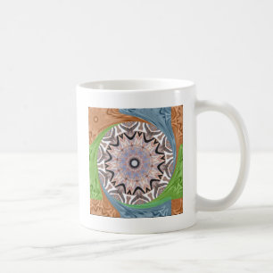 Afrikaanse draaikolk kunst print koffiemok
