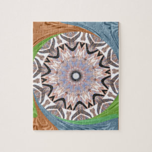 Afrikaanse draaikolk kunst print legpuzzel