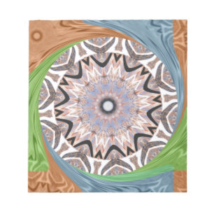 Afrikaanse draaikolk kunst print notitieblok