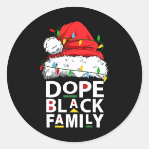 Afrikaanse Drugs Zwarte Familie Afro Team Sinterkl Ronde Sticker