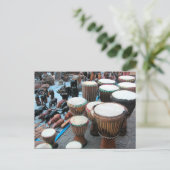 Afrikaanse drums 1 briefkaart (Staand voorkant)