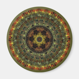 Afrikaanse Dusk Mandala fridge magnet Magneet