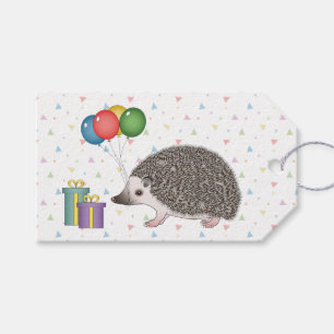 Afrikaanse Dwerg Egel Dier - Gelukkige Verjaardag Cadeaulabel