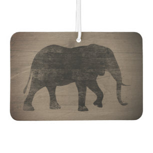 Afrikaanse Elephant Silhouette Rustige stijl Luchtverfrisser