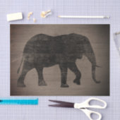 Afrikaanse Elephant Silhouette Rustige stijl Tissuepapier (Craft)