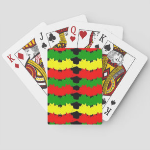 Afrikaanse en Afrocentrische kleuren Pokerkaarten