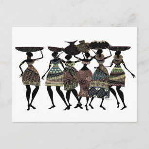 Afrikaanse feast briefkaart