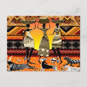 Afrikaanse feast briefkaart