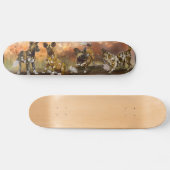 Afrikaanse gekleurde Puppies Skateboard (Horizontaal)