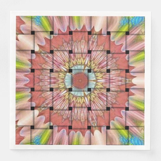 Afrikaanse geometrische geweven design servetten (Voorkant)