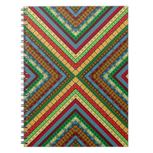 Afrikaanse geometrische motieven en symbolen op de notitieboek
