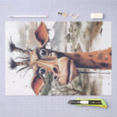 Afrikaanse Giraffe karikatuur Funny Safari Tissuepapier (Craft)
