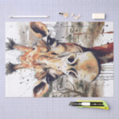 Afrikaanse Giraffe karikatuur Funny Safari Tissuepapier (Craft)