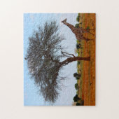 Afrikaanse Giraffe. Legpuzzel (Verticaal)