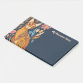 Afrikaanse Gouden Kat Boho Mijn Pawsome Persoonlij Post-it® Notes (Schuin)