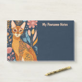 Afrikaanse Gouden Kat Boho Mijn Pawsome Persoonlij Post-it® Notes (Op bureau)