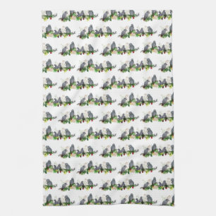Afrikaanse Gray Parrot Kitchen Towel Theedoek