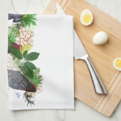 Afrikaanse Gray Parrot Kitchen Towel Theedoek (Quarter Fold)