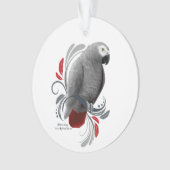 Afrikaanse grijs ornament (voorkant)